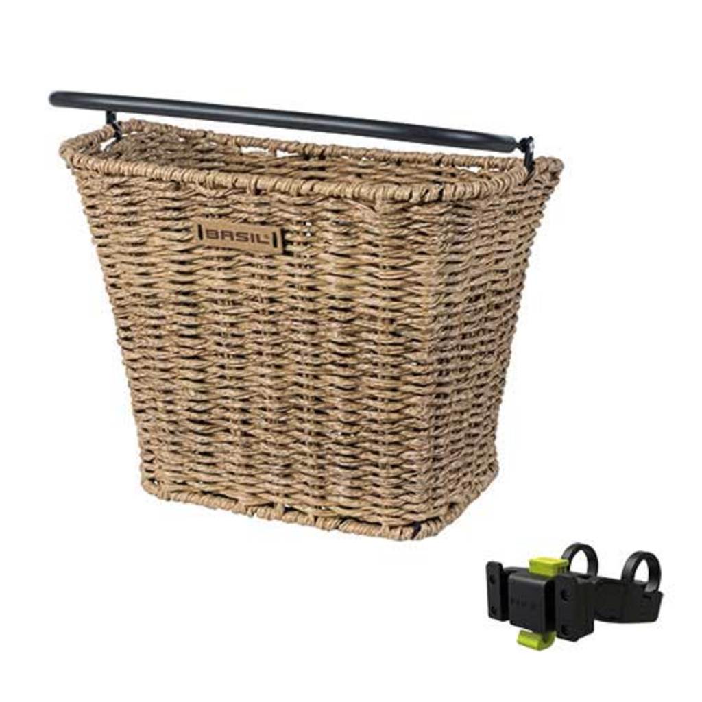 Mand Basil Bremen Rattan Look KF - Voorop Afneembaar Stuur Seagrass Mand Basil Bremen Rattan Look KF - Voorop Afneembaar Stuur Seagrass